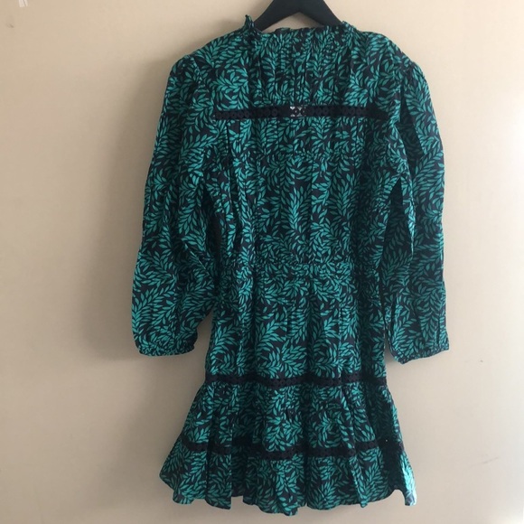 Joie Salama Caviar Long Sleeve Ruffle Tiered Mini Dress X-Small - Picture 10 of 11